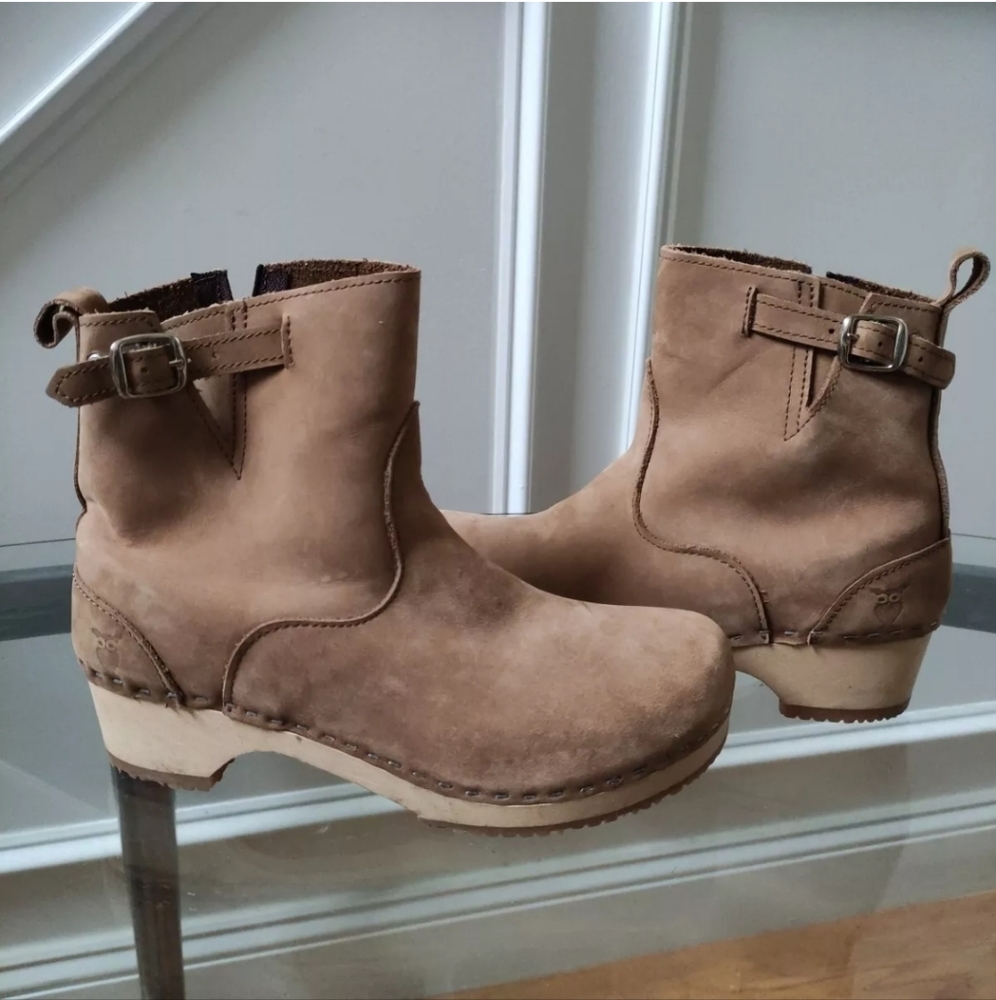 Sandgrens Swedish Wooden Clog Boots Size 40
